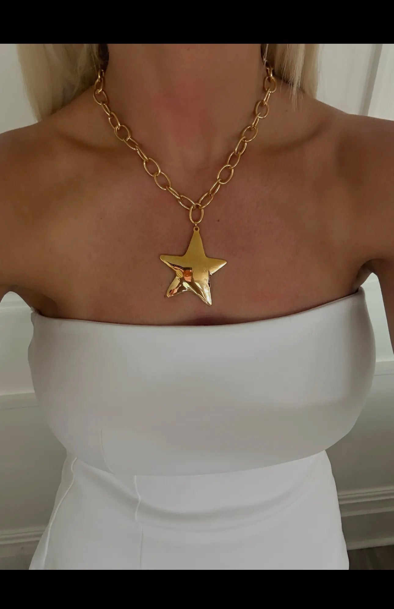 Gold & Silver Star Necklace