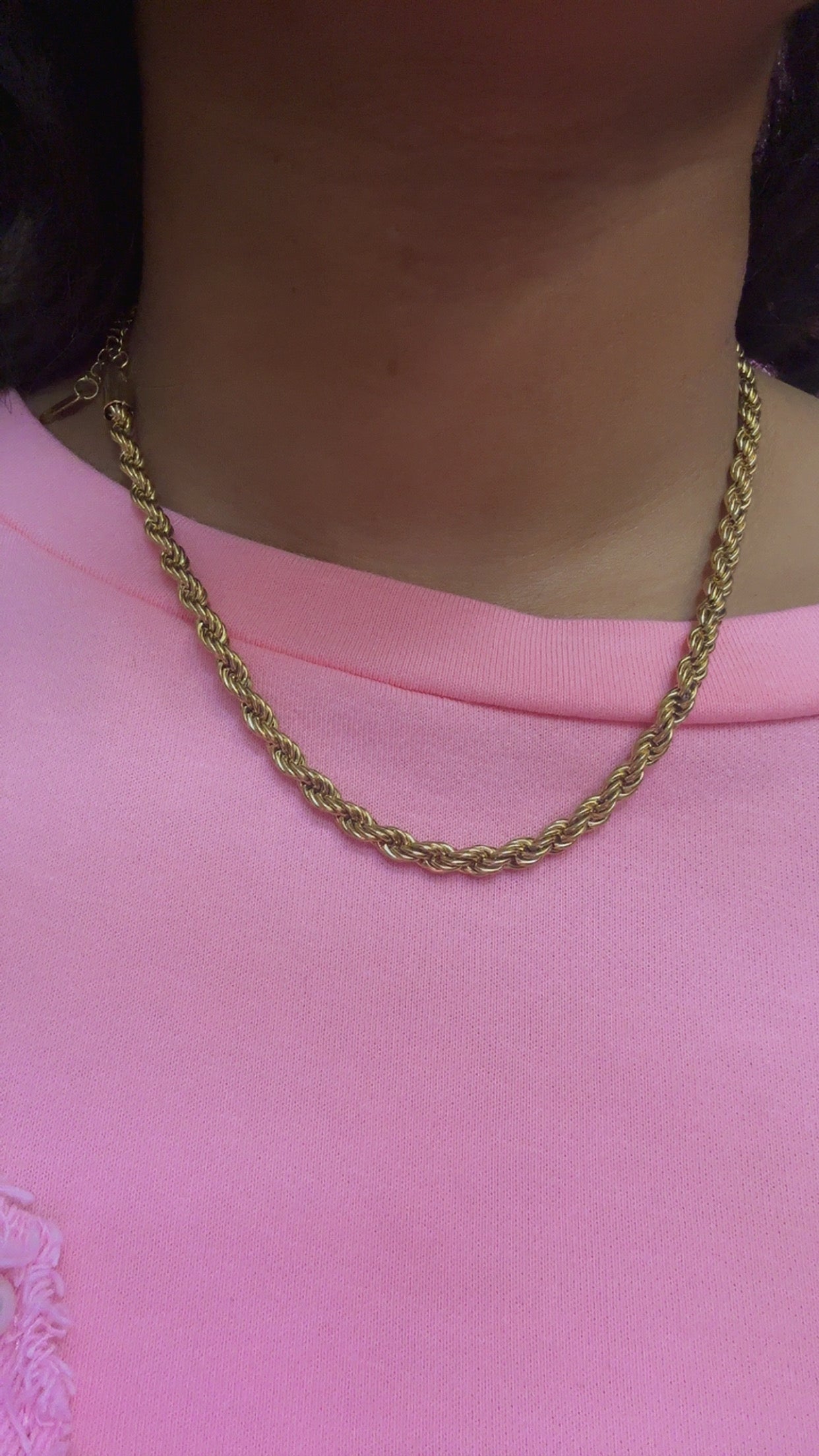 Gold Twisted Rope Chain