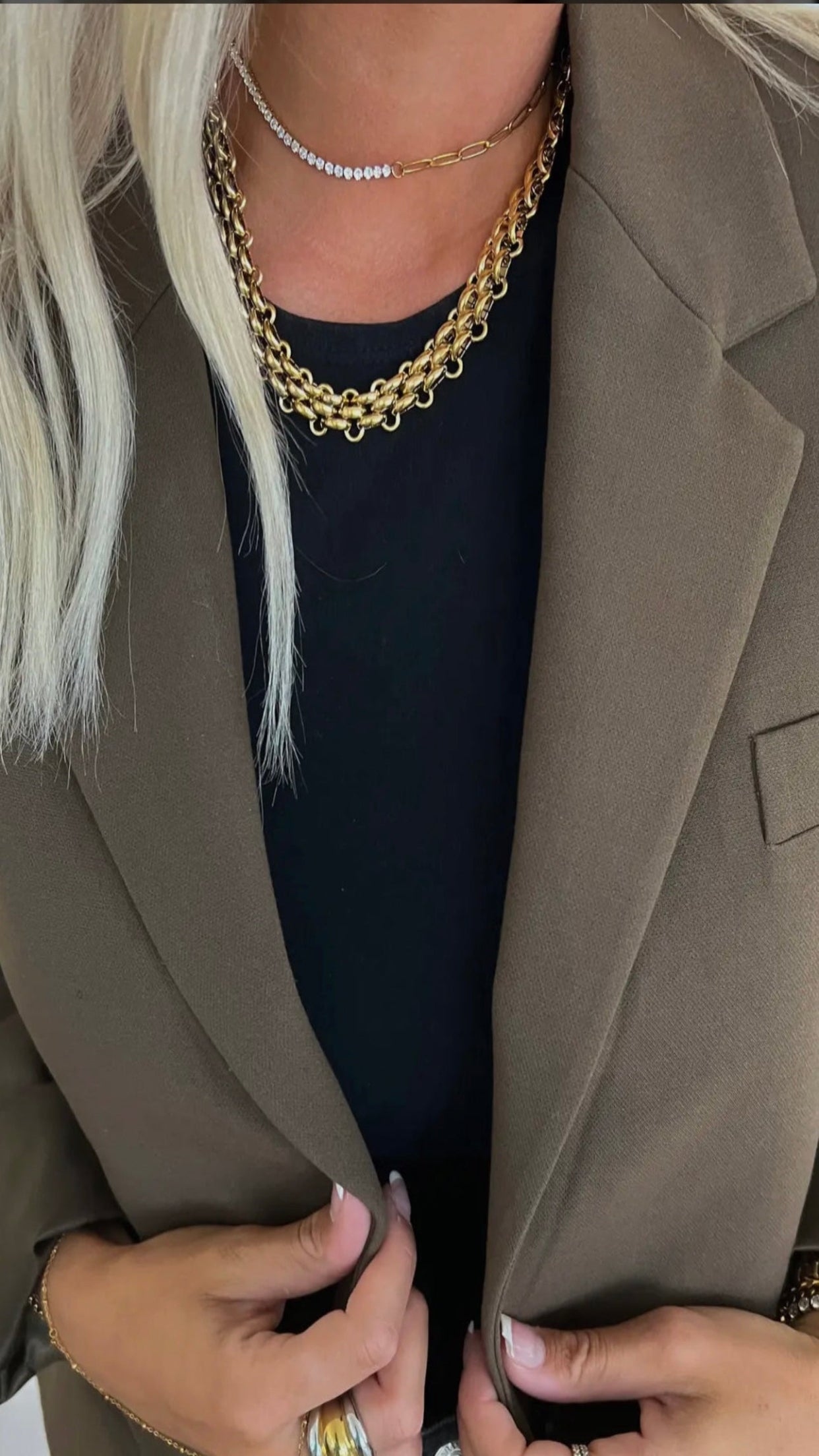 Gold & Silver Cuban Chain