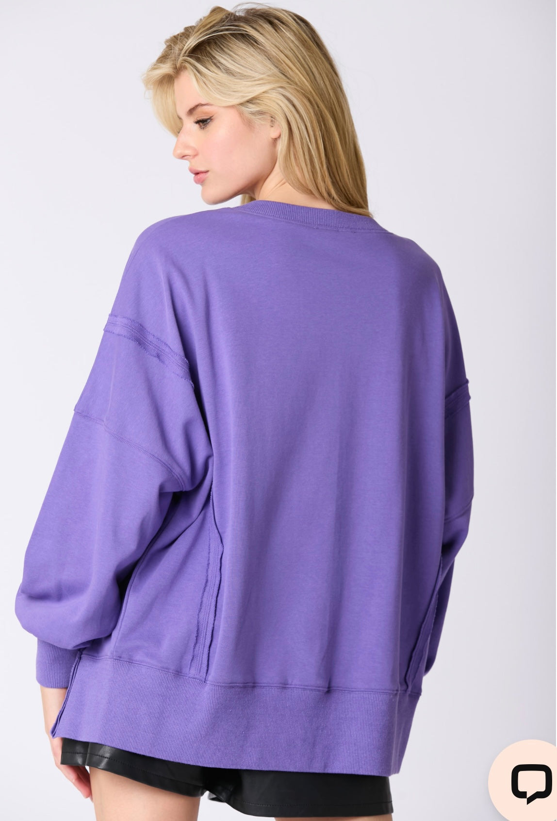 Hey Boo Towel & Sequins Embroidery Halloween Sweatshirt