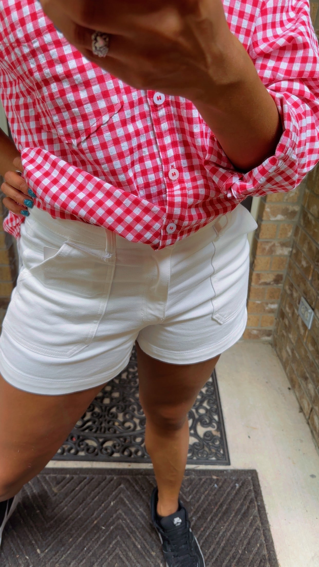 White Original Utility Shorts