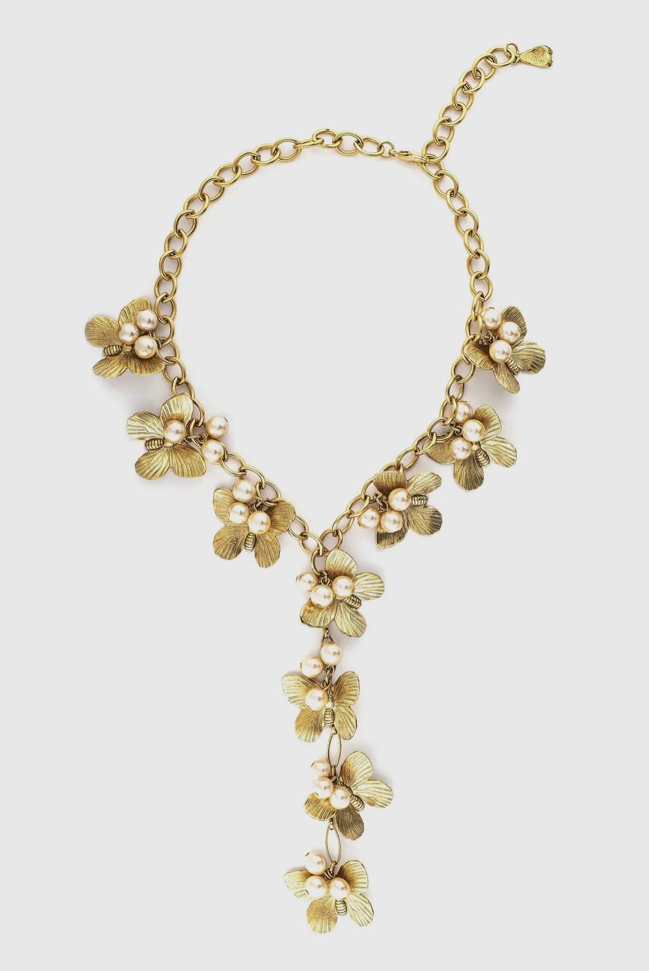 Butterfly & Pearl Necklace