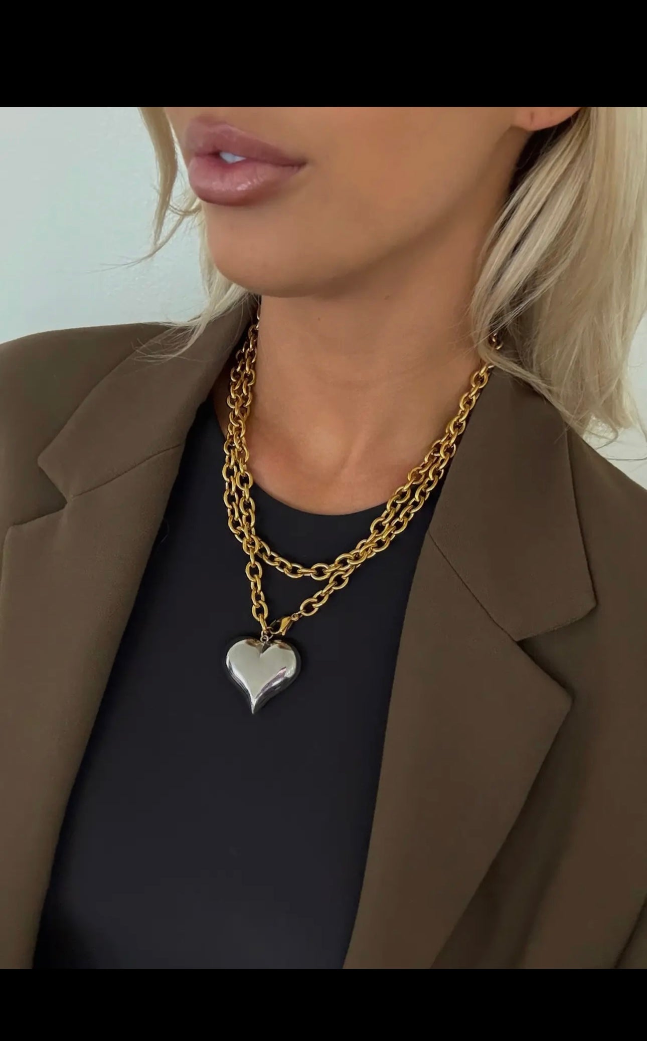Gold & Silver Two Tone XL Necklace