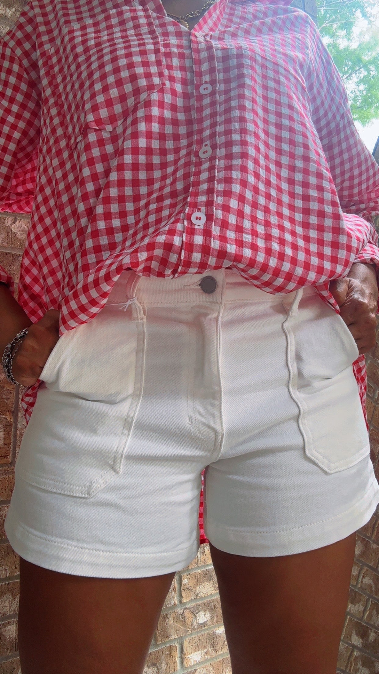 White Original Utility Shorts