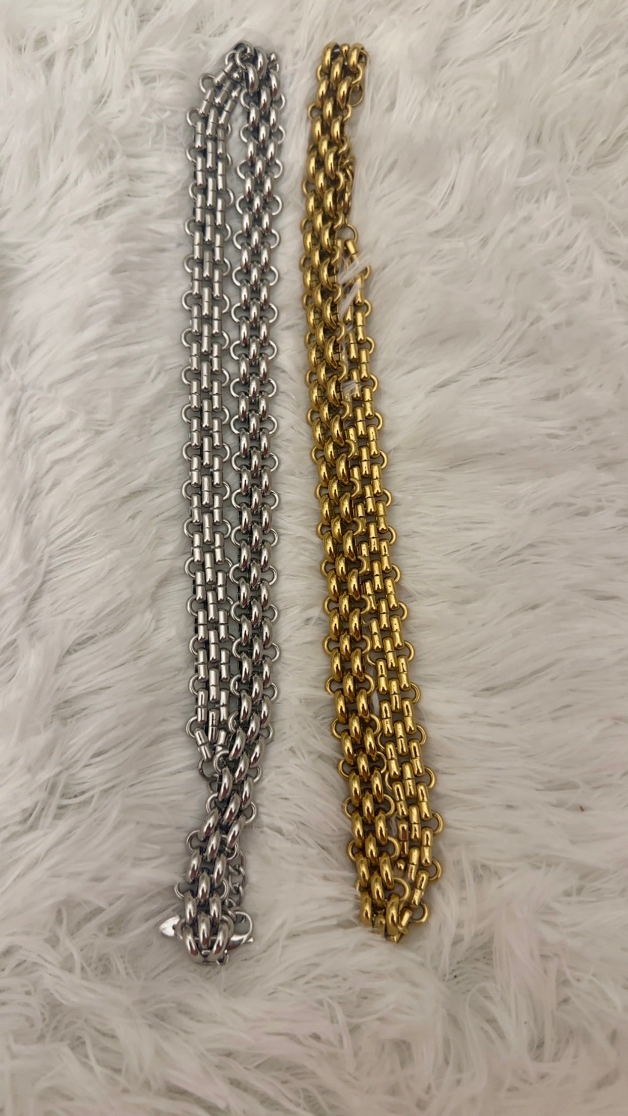 Gold & Silver Cuban Chain