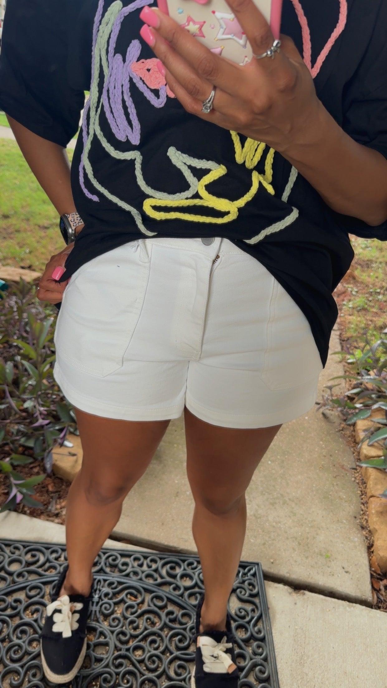 Tiger Embroidery Tee