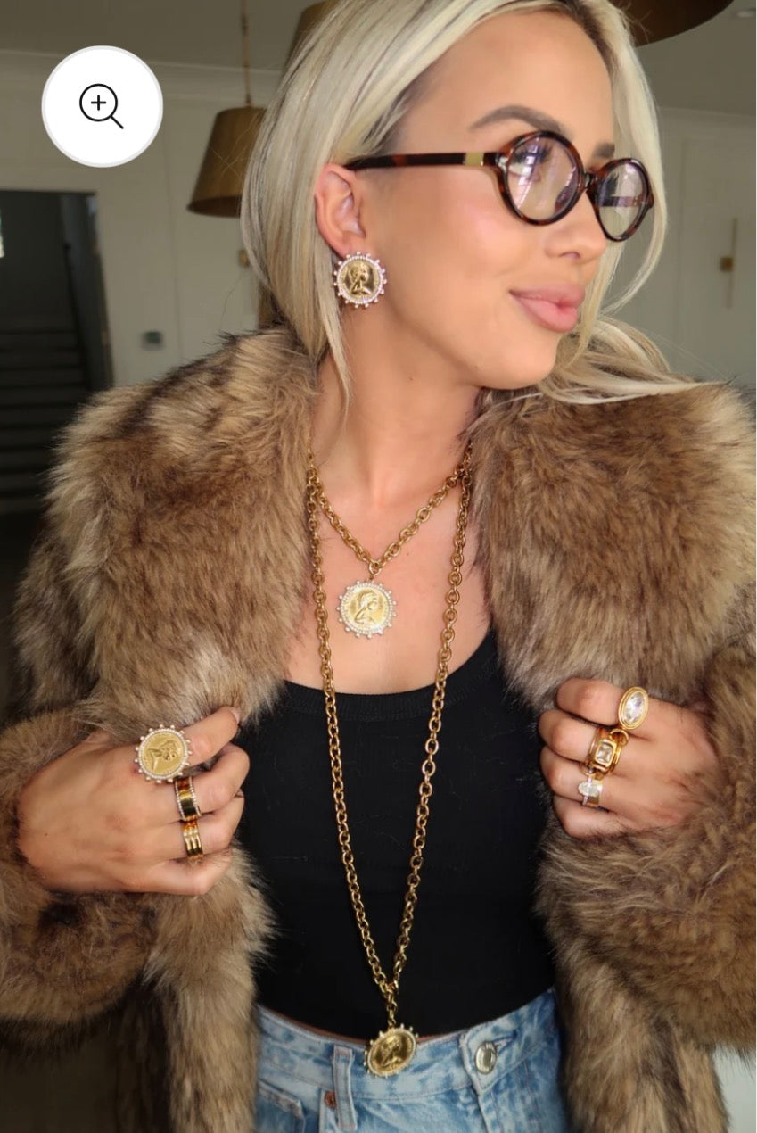 Royal Coin Wraparound Necklace